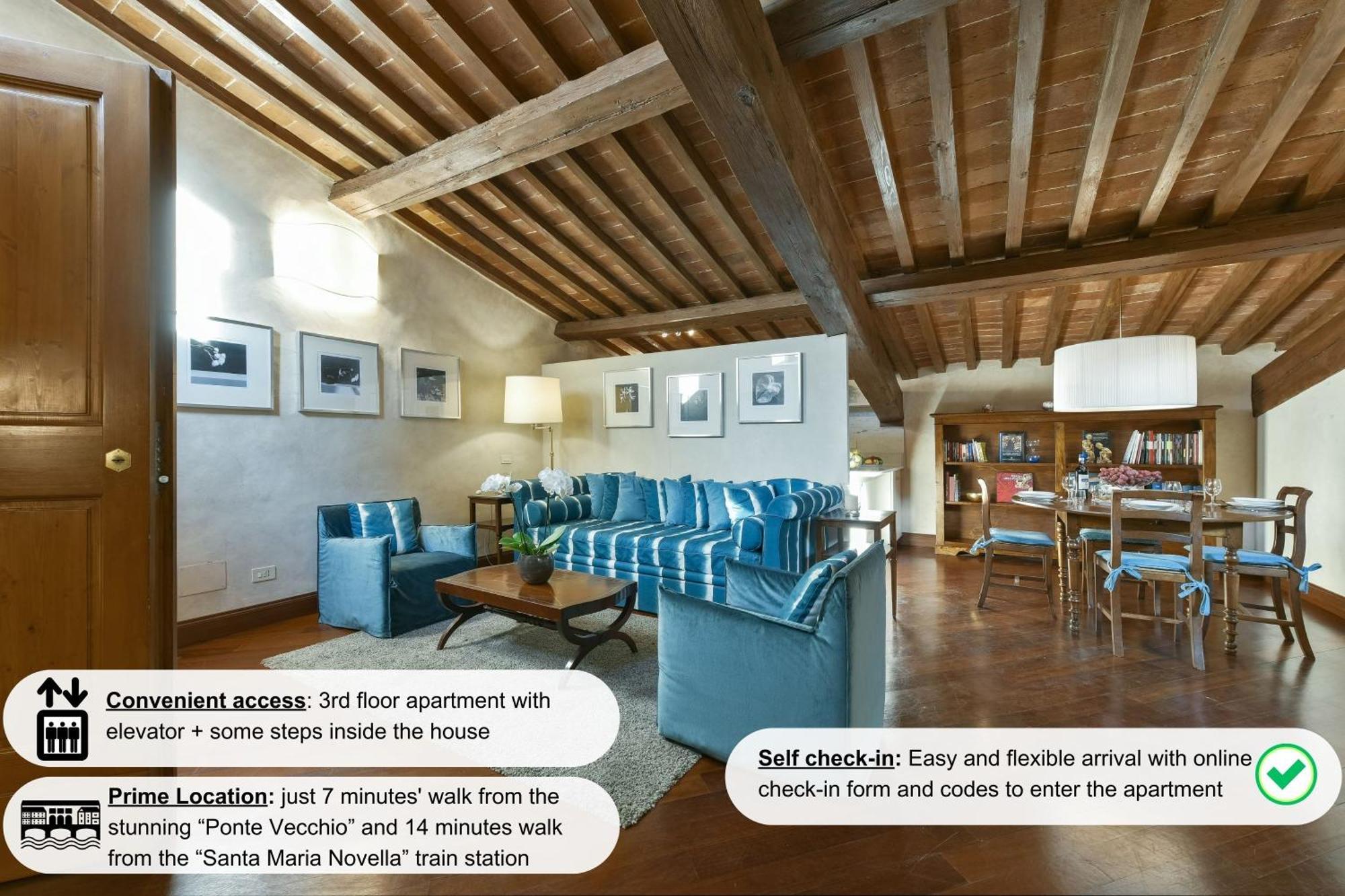 Apartamento Tiepolo Romantic Penthouse In The Oltrarno Florencia
